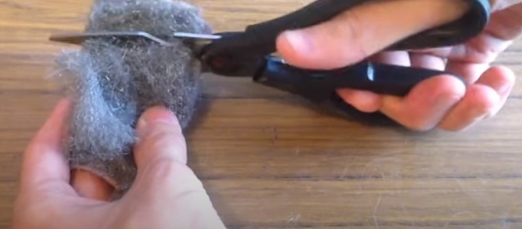 Use scissors to cut notches across the pad Use scissors to cut notches across the pad