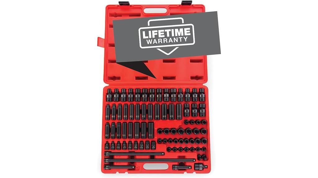 80 piece impact socket set