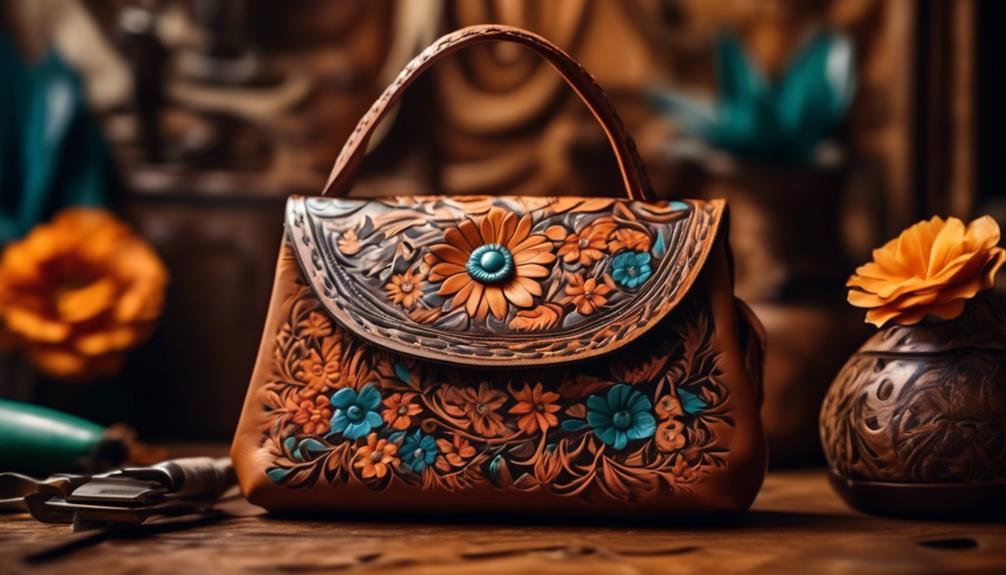 detailed review of mexican hand tooled leather purses